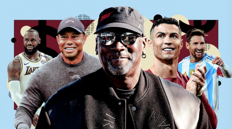 leyu公司-NBA球员收入哪家强？乔丹45亿居首 LBJ压奥胖 科五库六&amp;三少前十